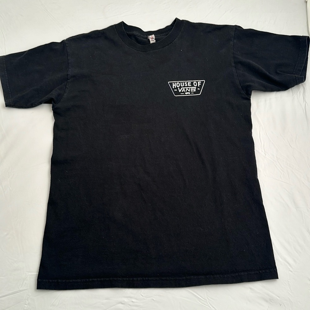 Vans black House of Vans white logo short sleeve graphic t-shirt